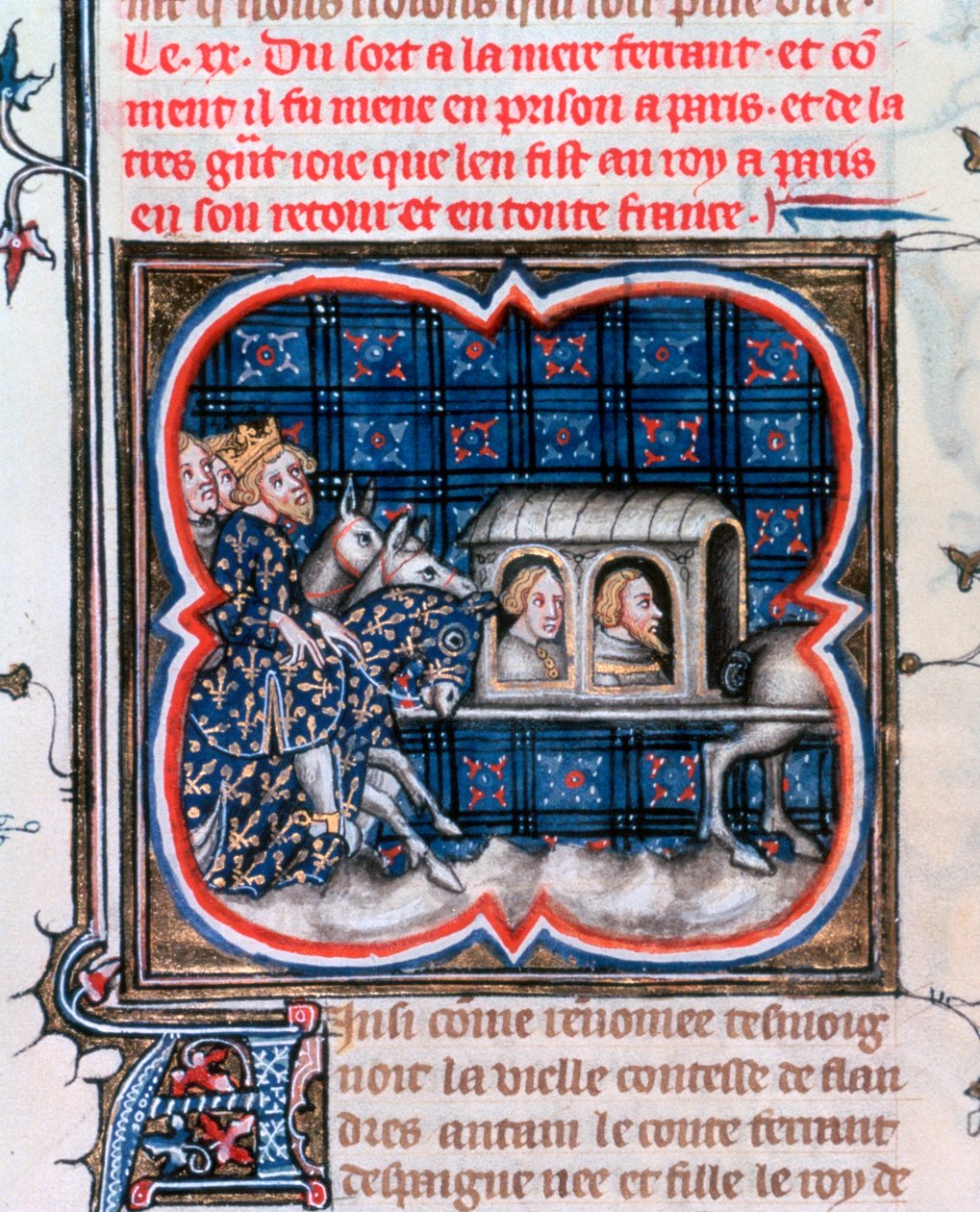 Fernando av Portugal tatt til fange, c1212, 1375-1379 av Unbekannt