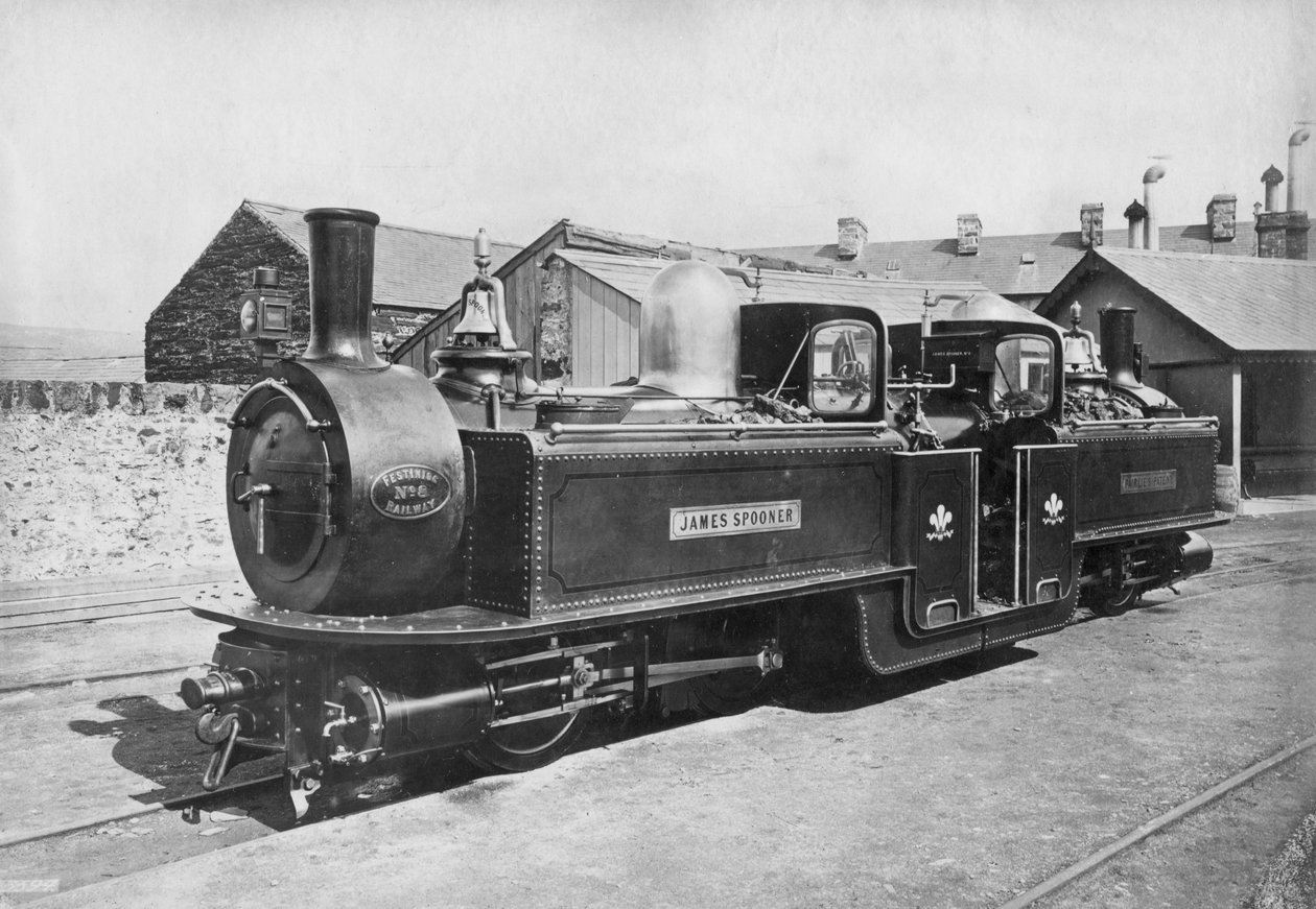 Ffestiniog Railway damplokomotiv nr. 8 James Spooner, 1872 av Unbekannt