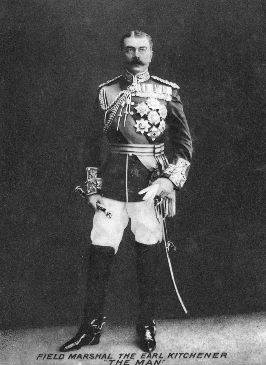 Field Marshal, the Earl Kitchener, tidlig på 1900-tallet av Unbekannt