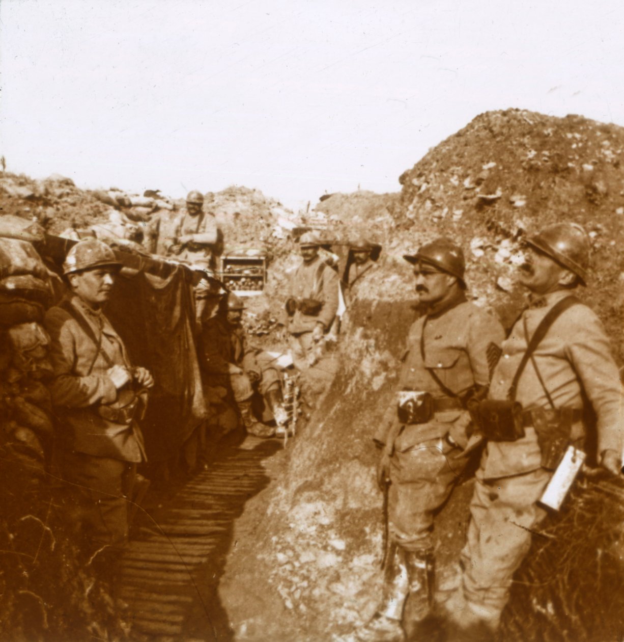Kampenhet, Ville-sur-Tourbe, Nord-Frankrike, c1914-c1918 av Unbekannt