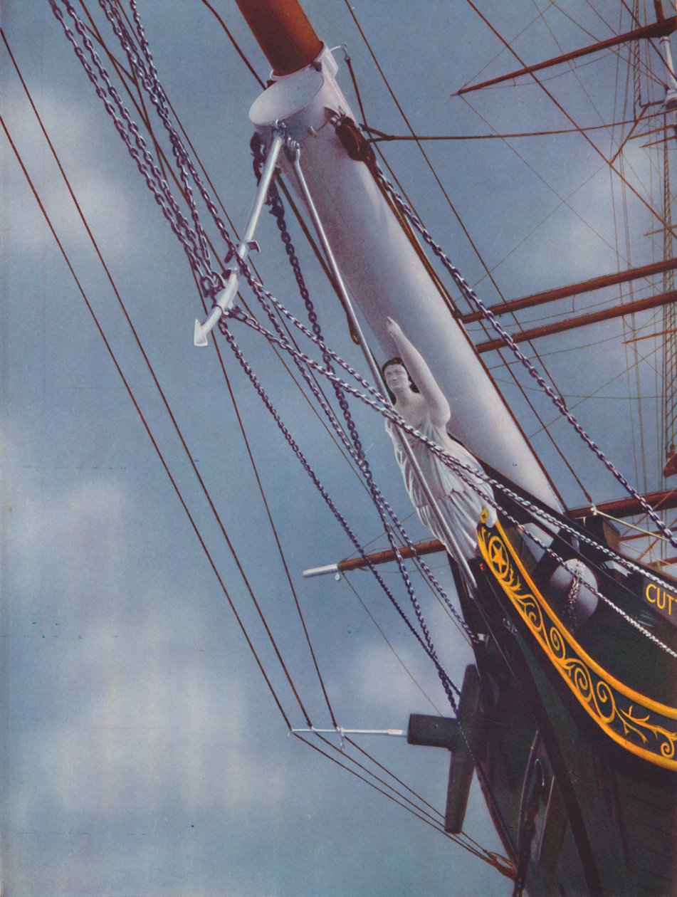 Figurhode av den berømte Cutty Sark-figuren til Nanny the Witch, 1936 av Unbekannt