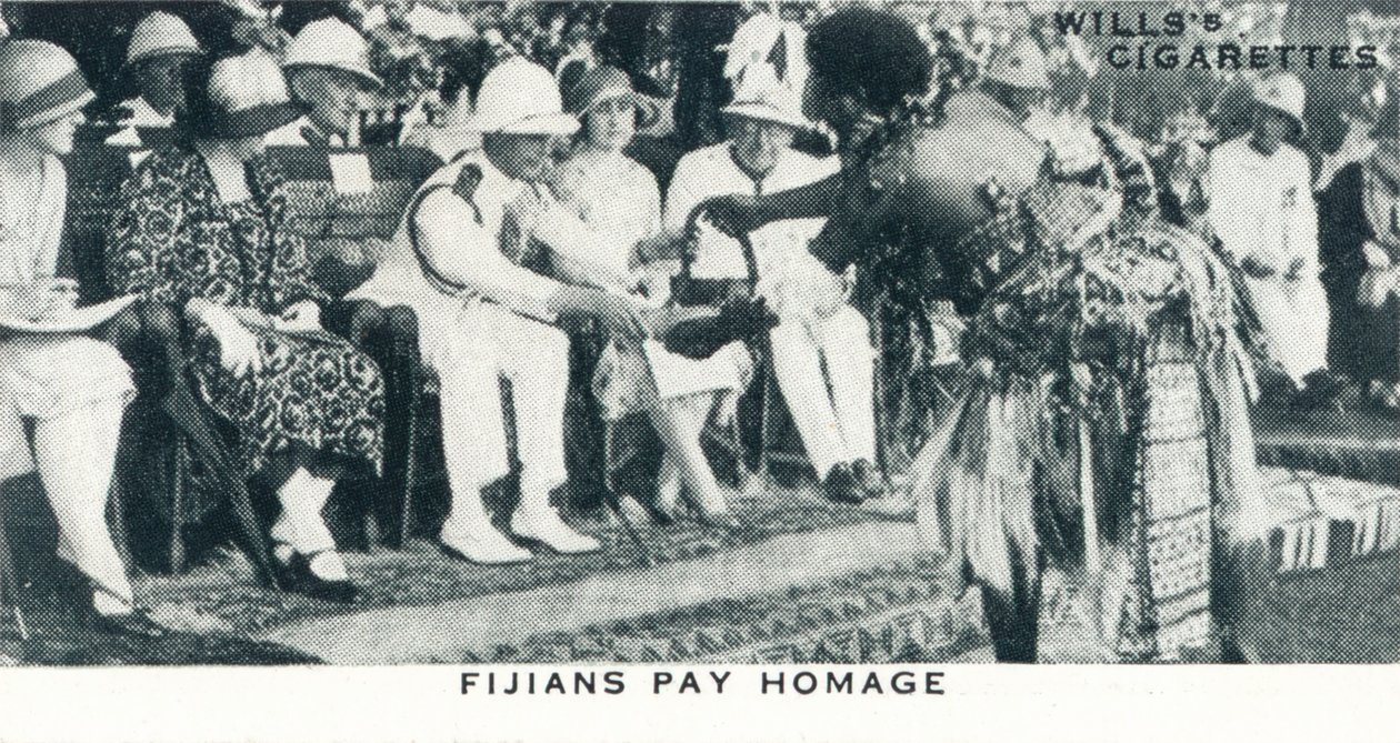 Fijianere betaler hyllest, 1927 1937 av Unbekannt