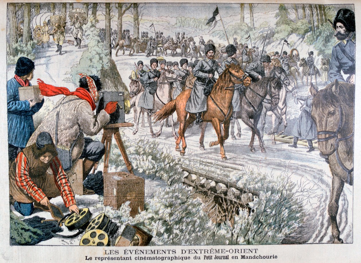 Filming i Manchuria under den russisk-japanske krigen, 1904 av Unbekannt