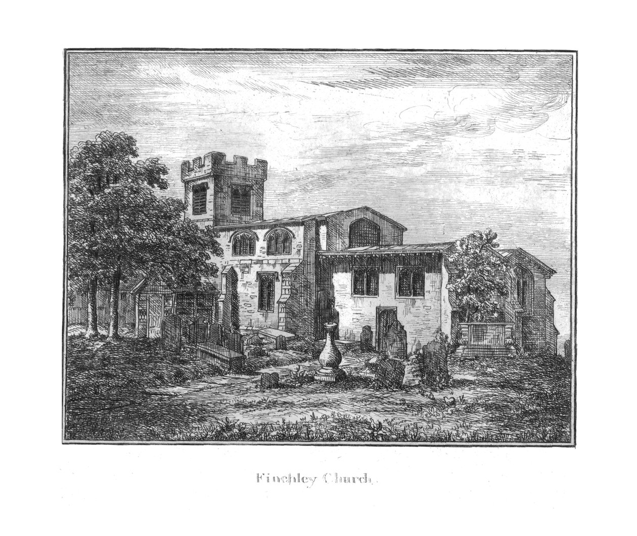Finchley Church, 1700-tallet av Unbekannt
