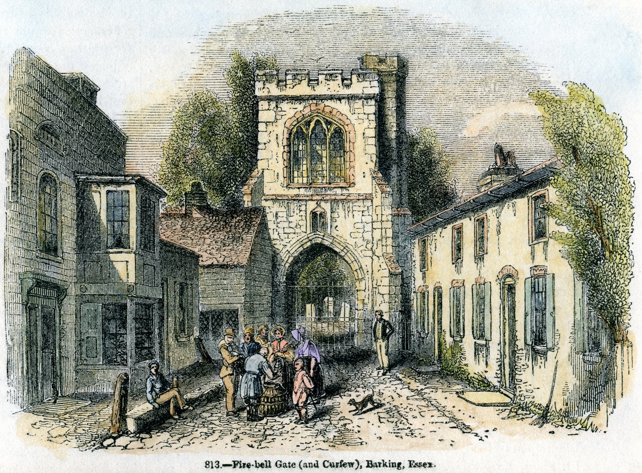 Fire-bell Gate og portforbud, Barking, Essex, 1845 av Unbekannt