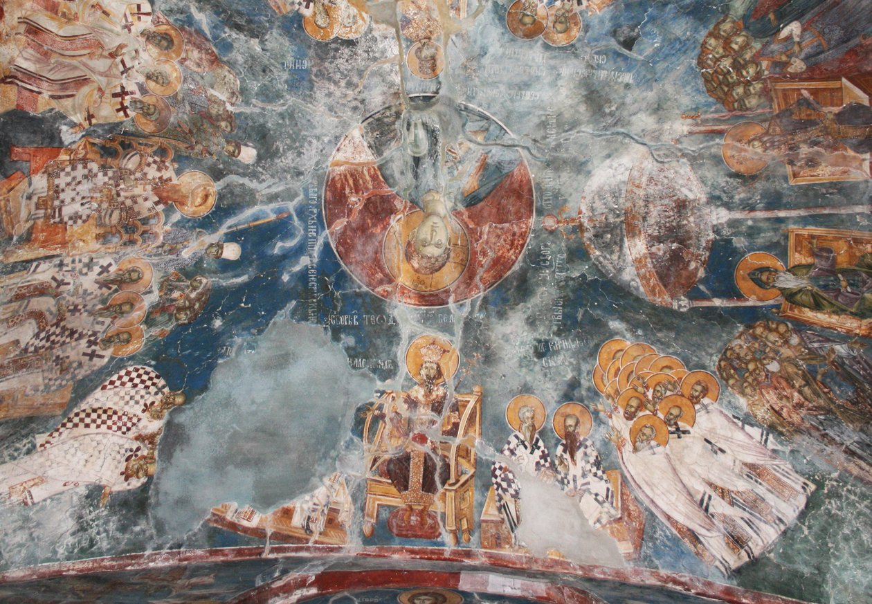 Det første konsilet i Konstantinopel, 1300-tallet av Unbekannt