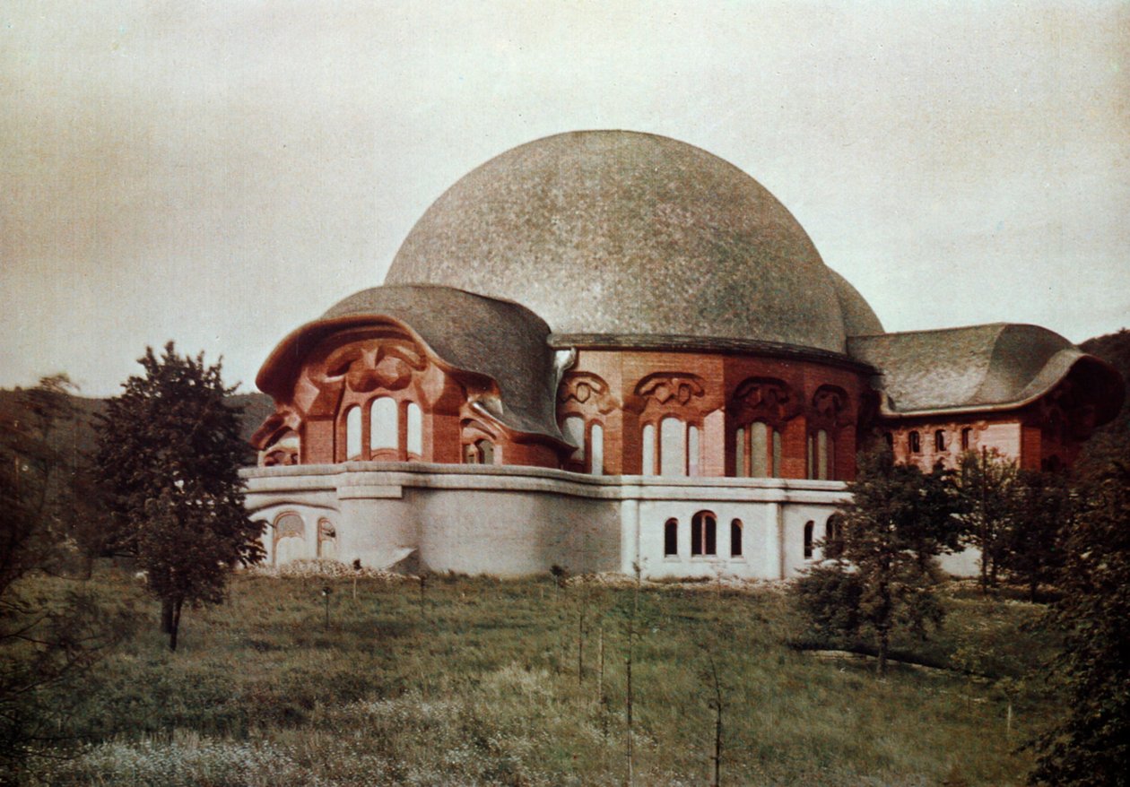 Første Goetheanum, sørfra forfra, Dornach, Sveits, 1922 av Unbekannt