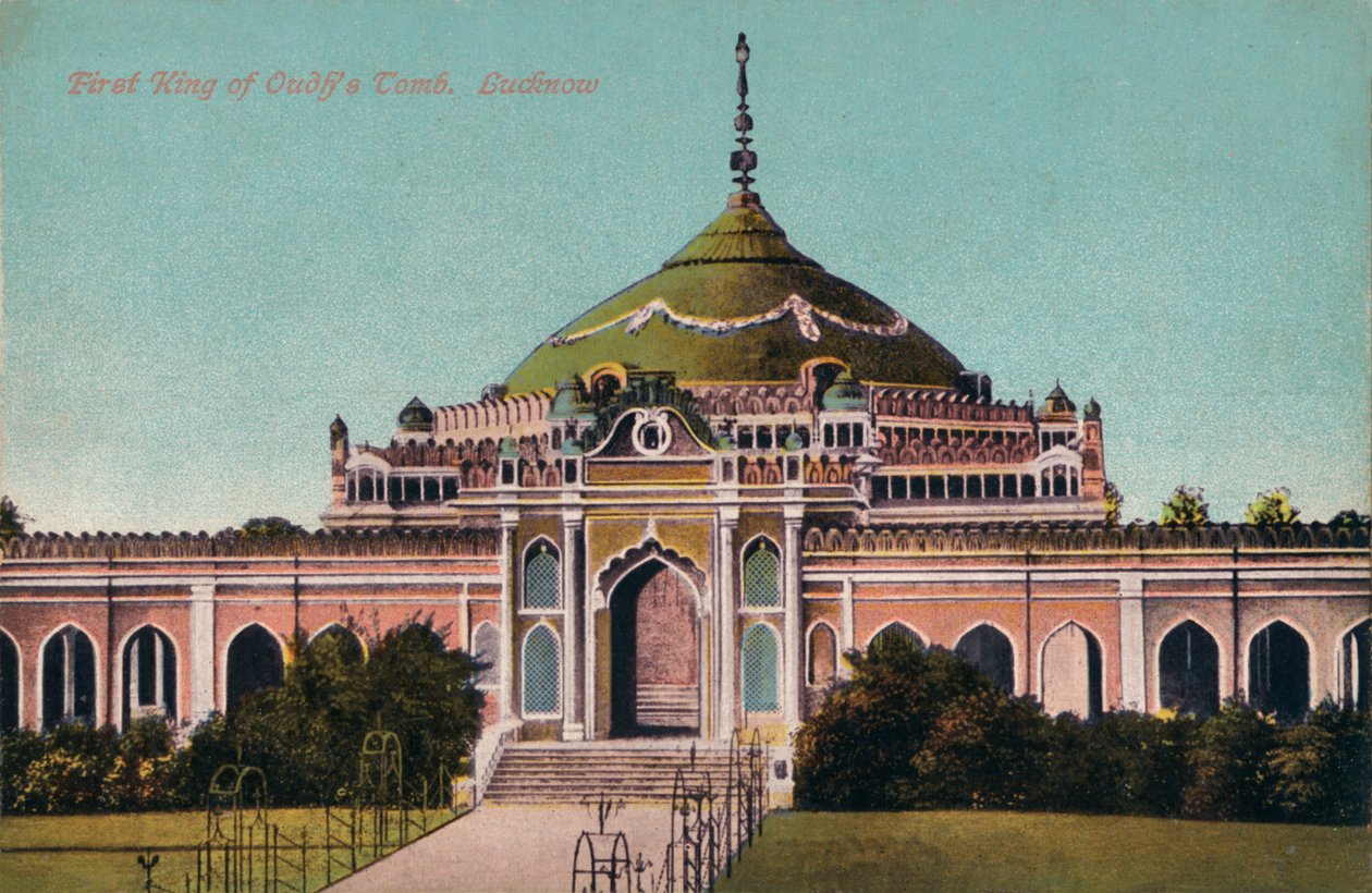 Første konge av Oudhs grav. Lucknow, c1900 av Unbekannt