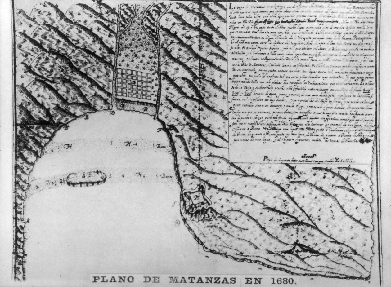 Første tegninger av Matanzas, 1680, 1920-tallet av Unbekannt
