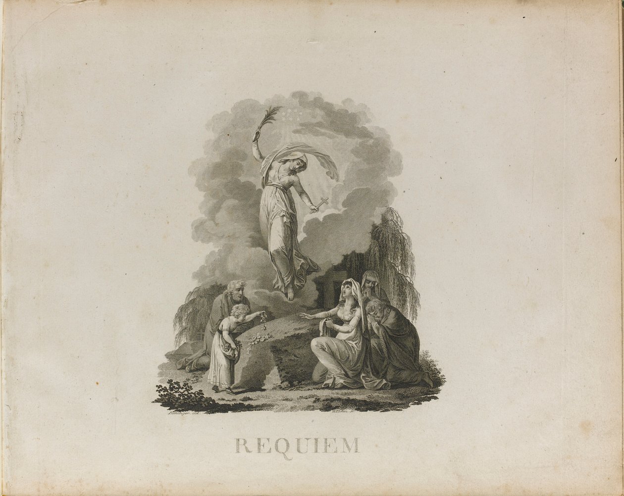 Første utgave av Requiem i d-moll, K. 626 av Wolfgang Amadeus Mozart, ca. 1800. av Unbekannt