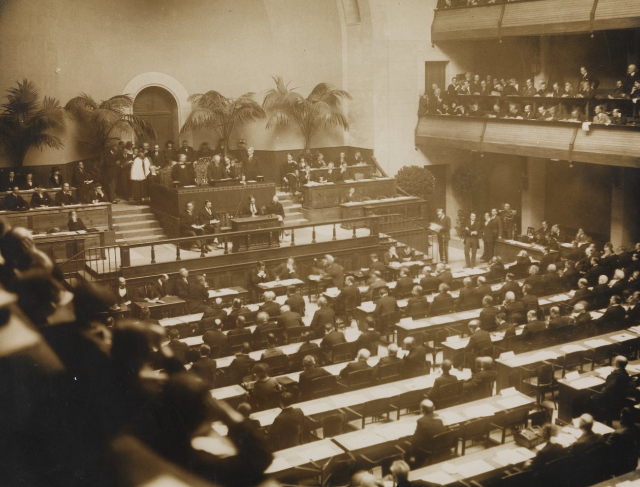 Første møte i Folkeforbundet, 15. november 1920 i Genève, 1920. av Unbekannt