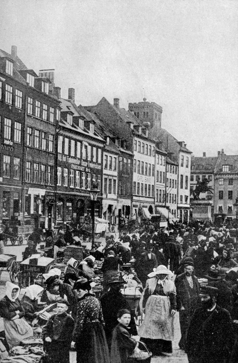 Fiskemarkedet, København, c1922 av Unbekannt