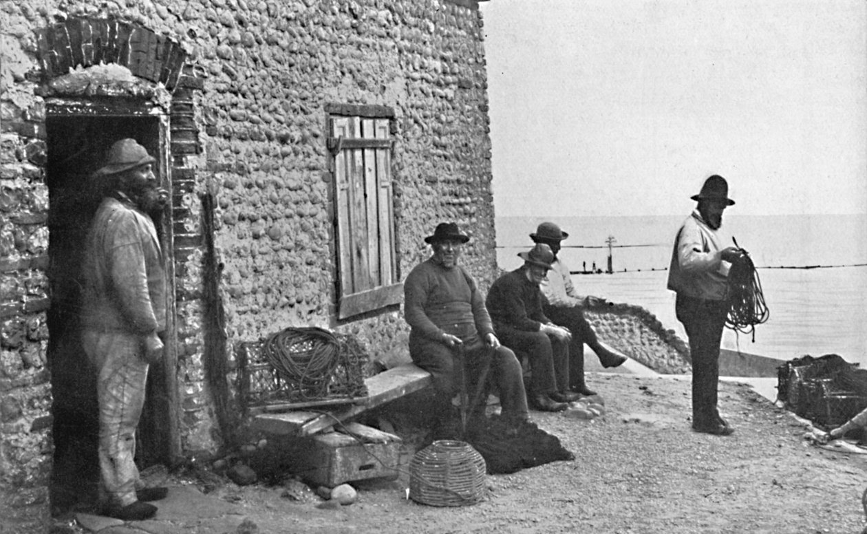 Fishermen, Sheringham, Norfolk, 1912 av Unbekannt