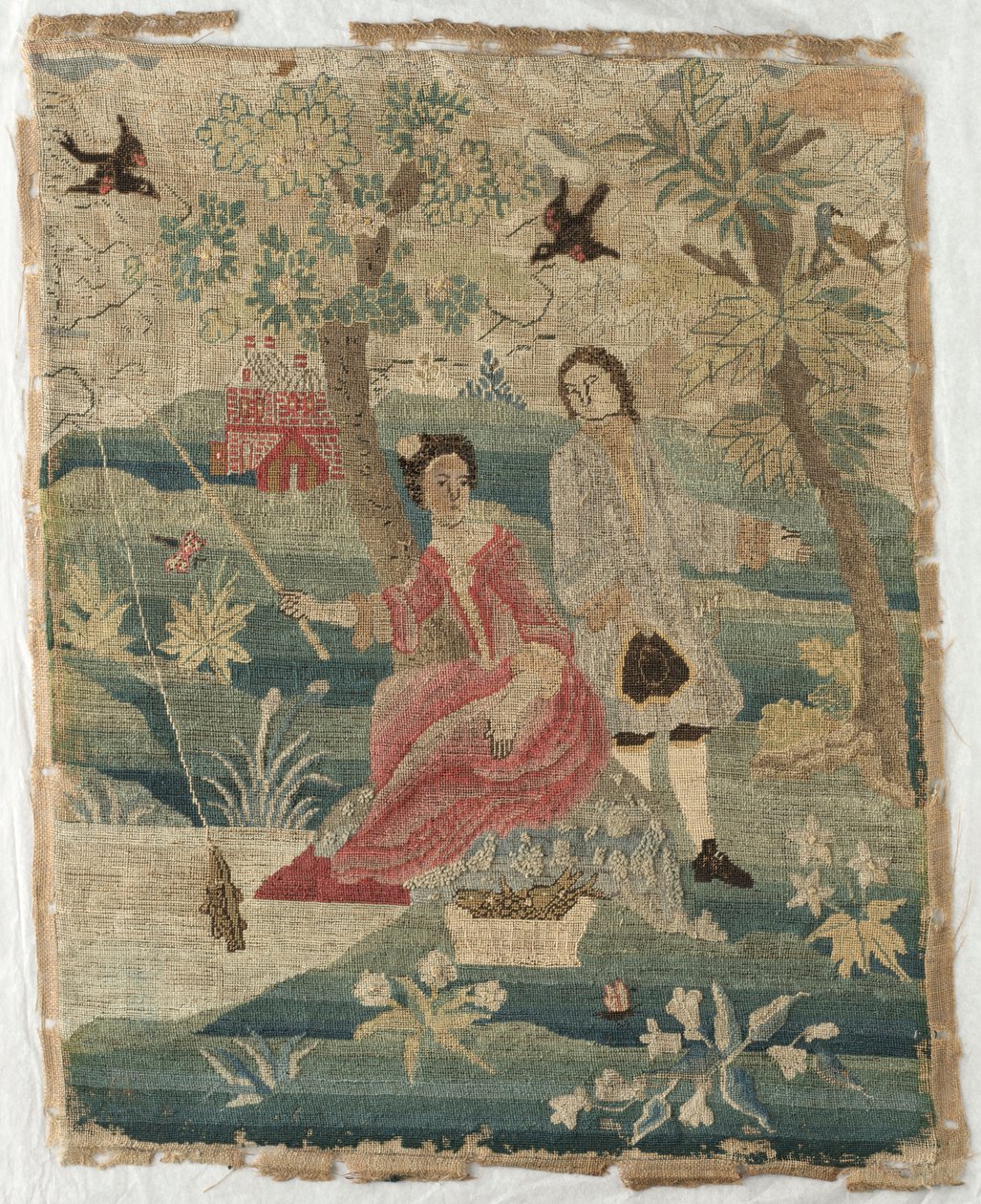 Fishing Lady, 1700-tallet. av Unbekannt