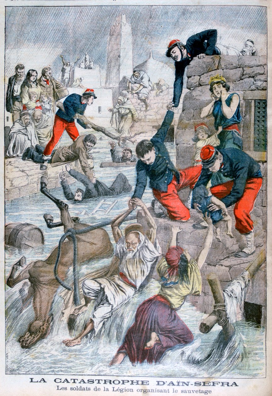 Flom ved Ain Sefra, Algerie, 1904 av Unbekannt