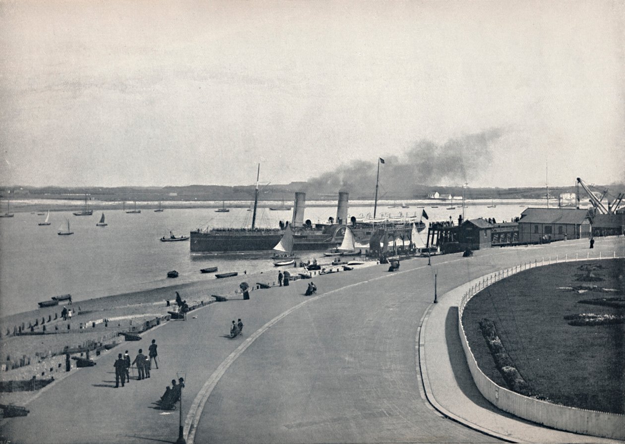 Fleetwood - The Promenade: Departure of the Isle of Man Steamer, 1895 av Unbekannt