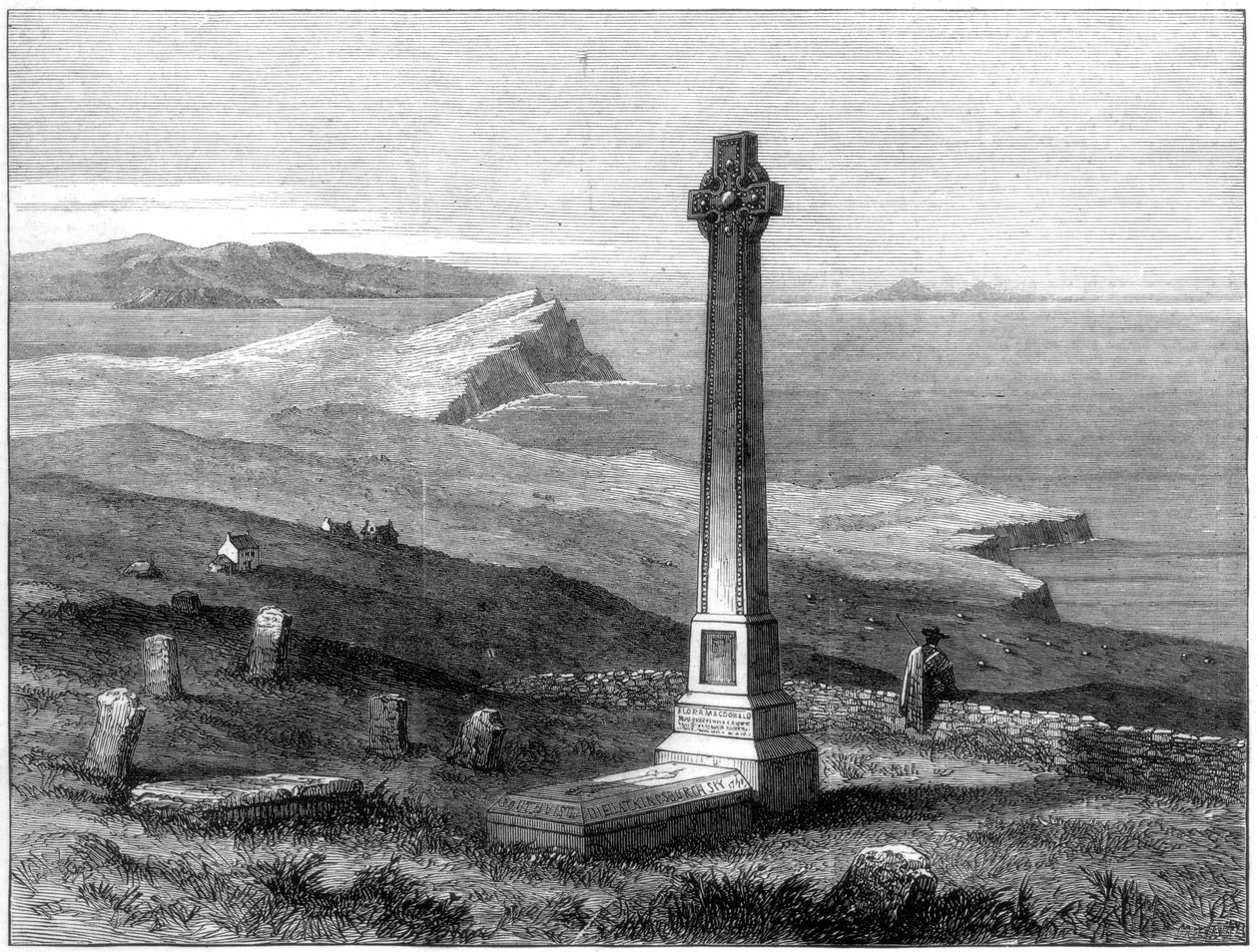 Flora Macdonalds monument, Kilmuir, Isle of Skye, Skottland, 1872 av Unbekannt