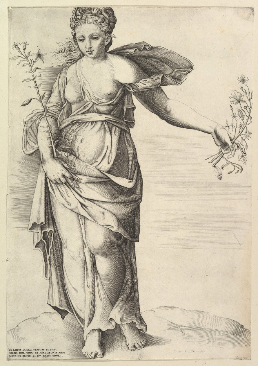Flora, ca. 1560-70. av Unbekannt