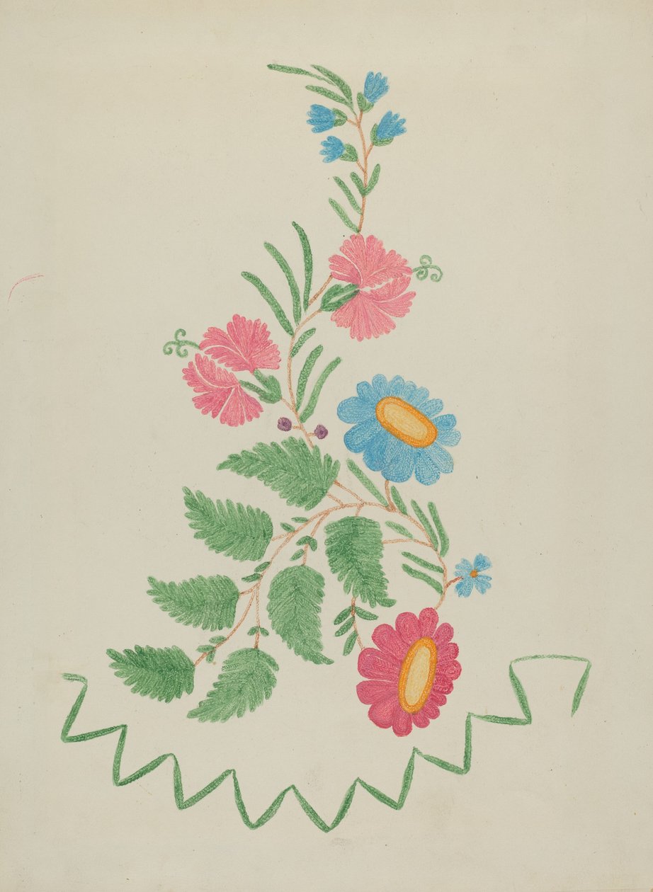 Blomstermotiver, 19351942. av Unbekannt
