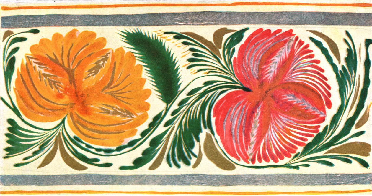Blomsterdesign, Ukraina, 1925, 1928. av Unbekannt