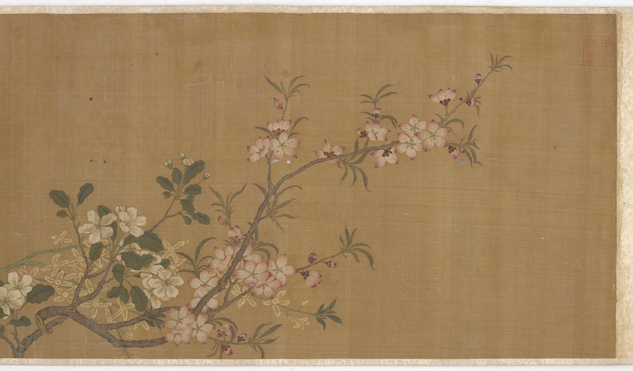 Blomster, Ming-dynastiet, 1500-1600-tallet. av Unbekannt