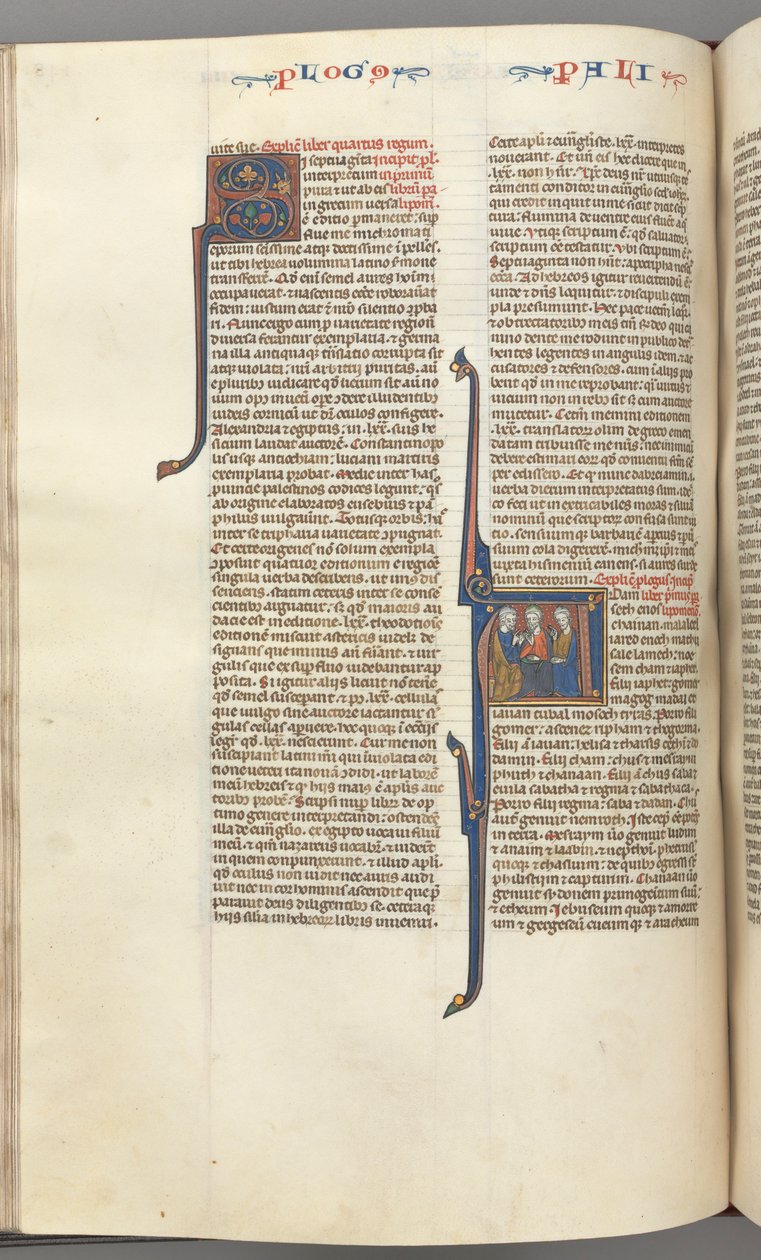Fol. 148v, Chronicles I, historikk initial A, tre etterkommere av Adam, ca. 1275-1300. av Unbekannt