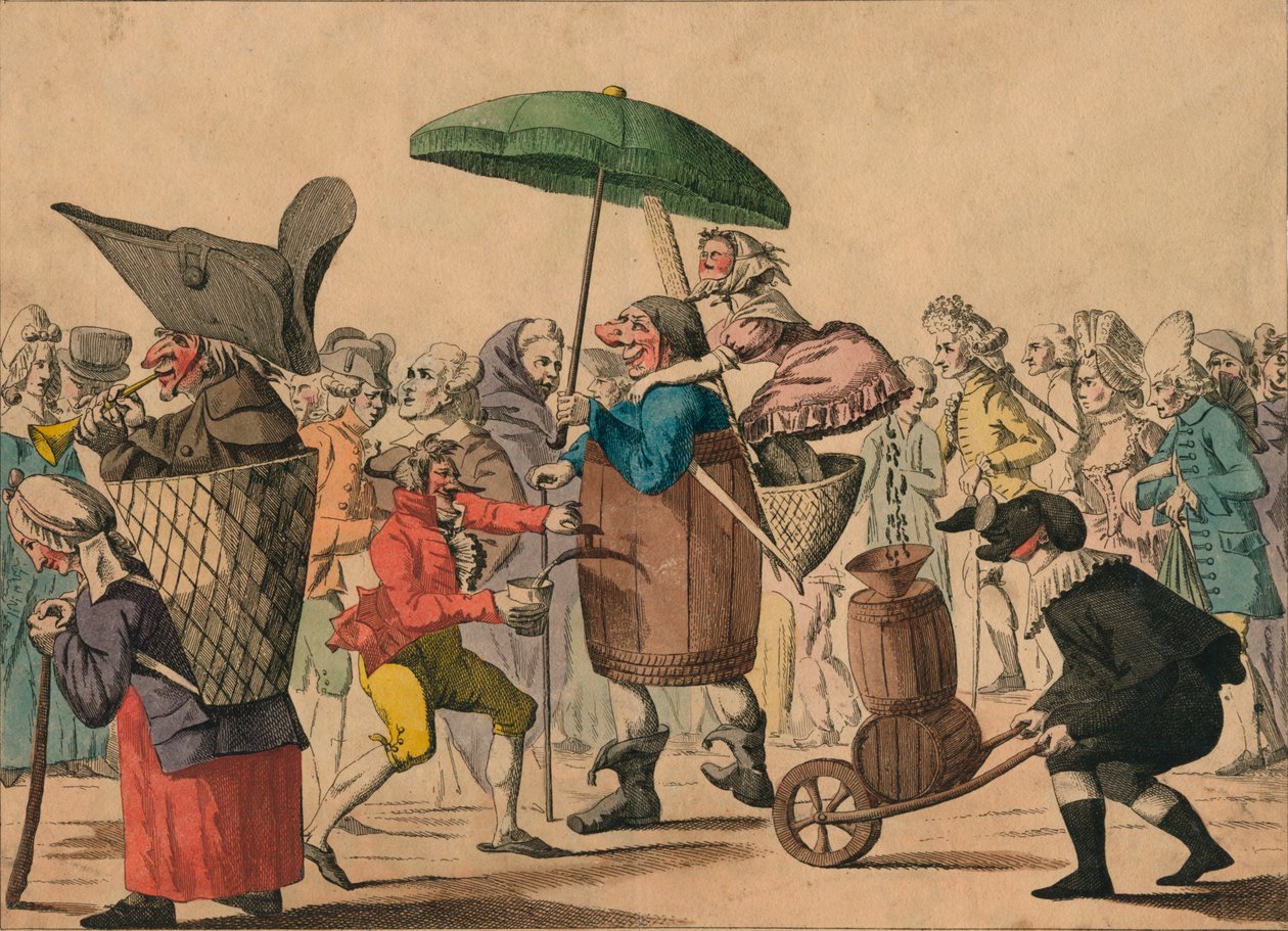 Folies De Carnaval, slutten av 1700-begynnelsen av 1800-tallet. av Unbekannt