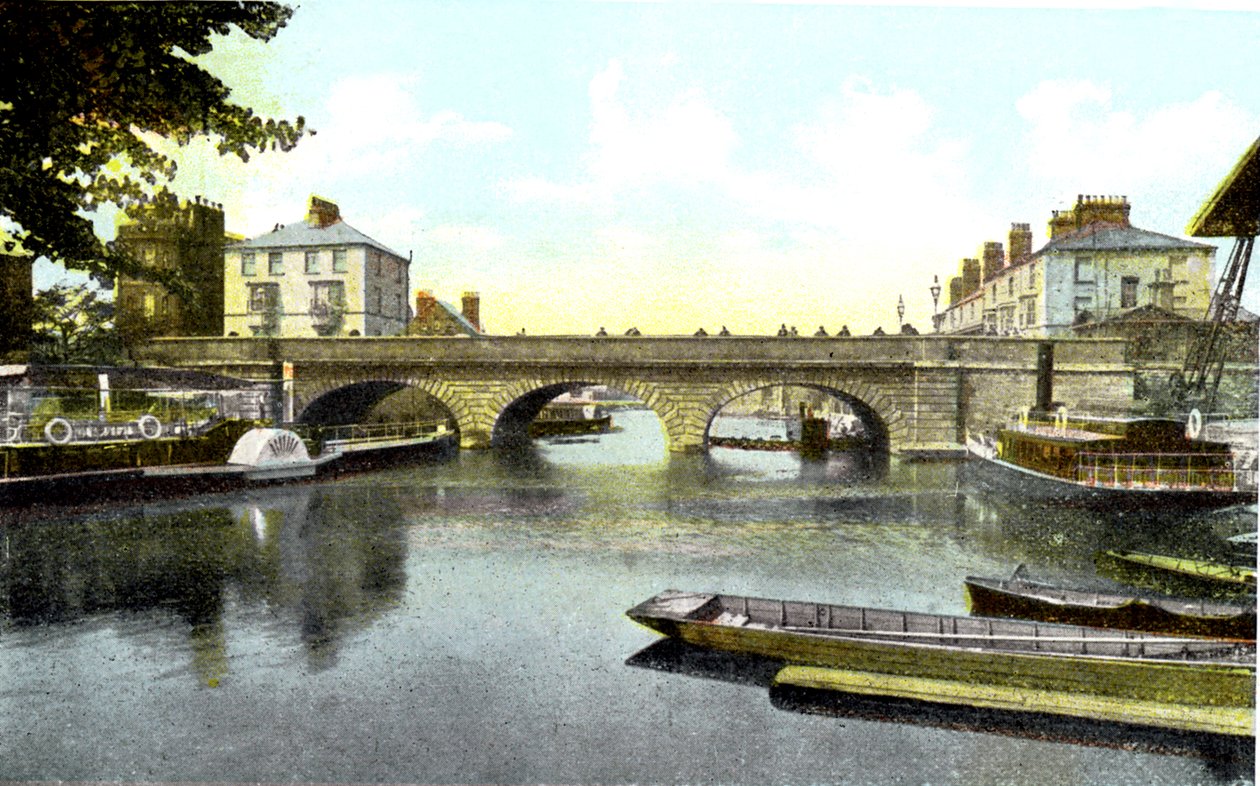 Folly Bridge, Oxford, 1900-tallet av Unbekannt