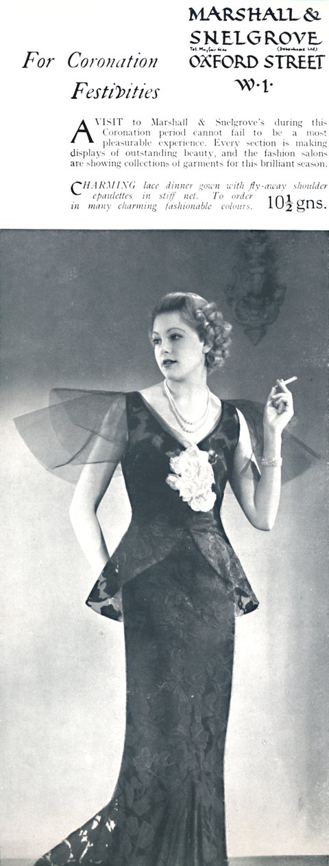 For kroningsfestligheter - Marshall & Snelgrove, 1937 av Unbekannt