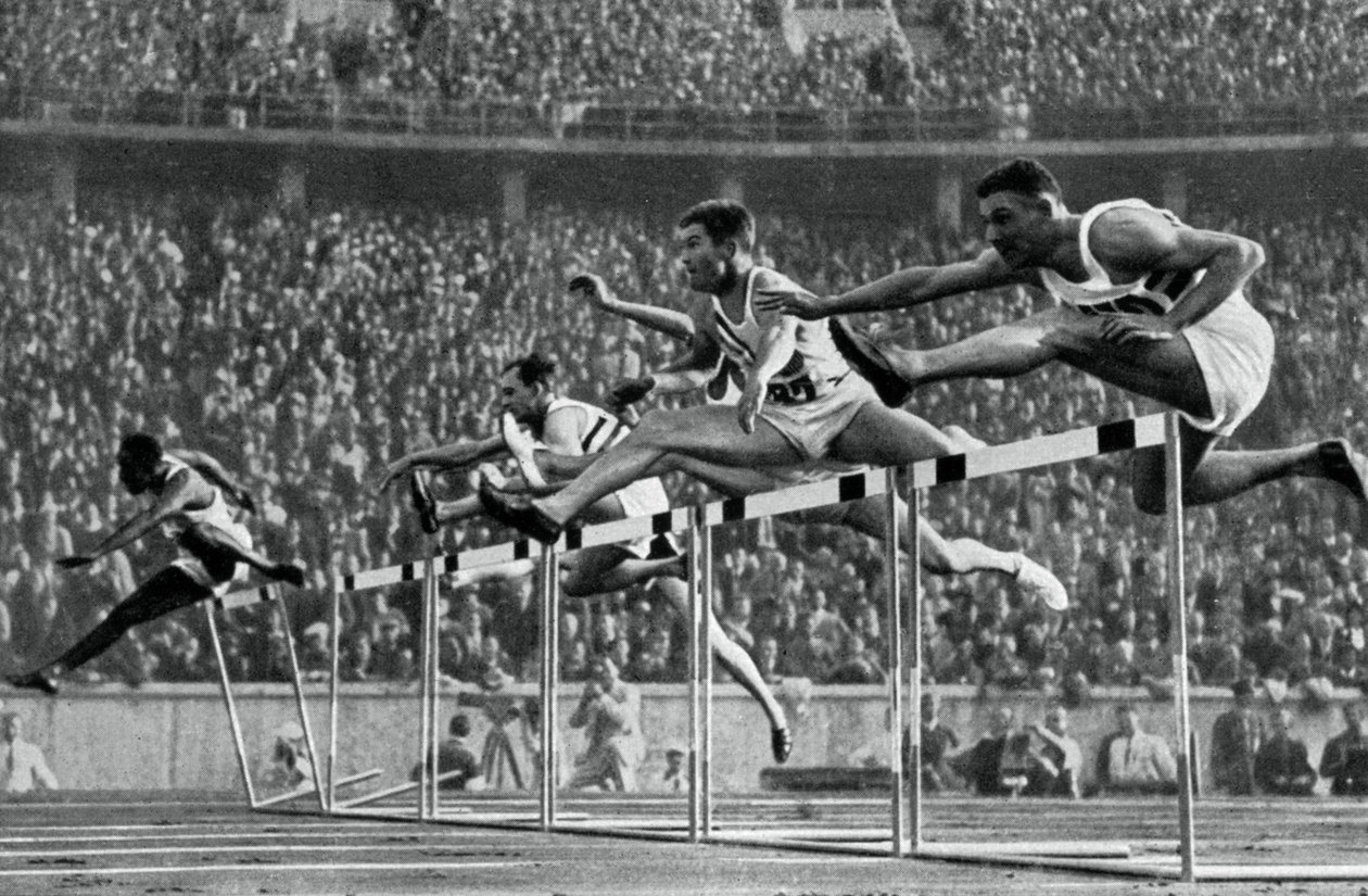 Forrest Towns, amerikansk olympisk mester i 110 meter hekk, 1936 av Unbekannt
