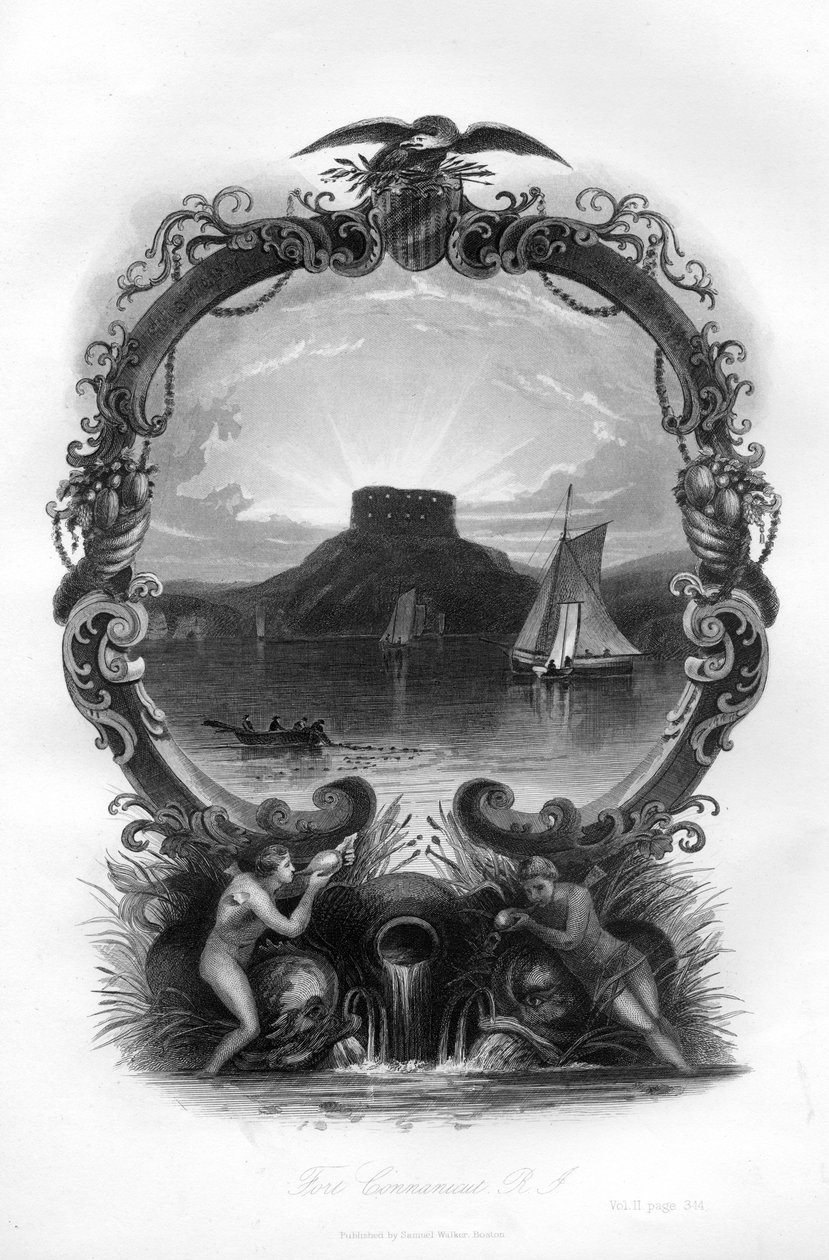 Fort Connanicut, Rhode Island, 1855 av Unbekannt