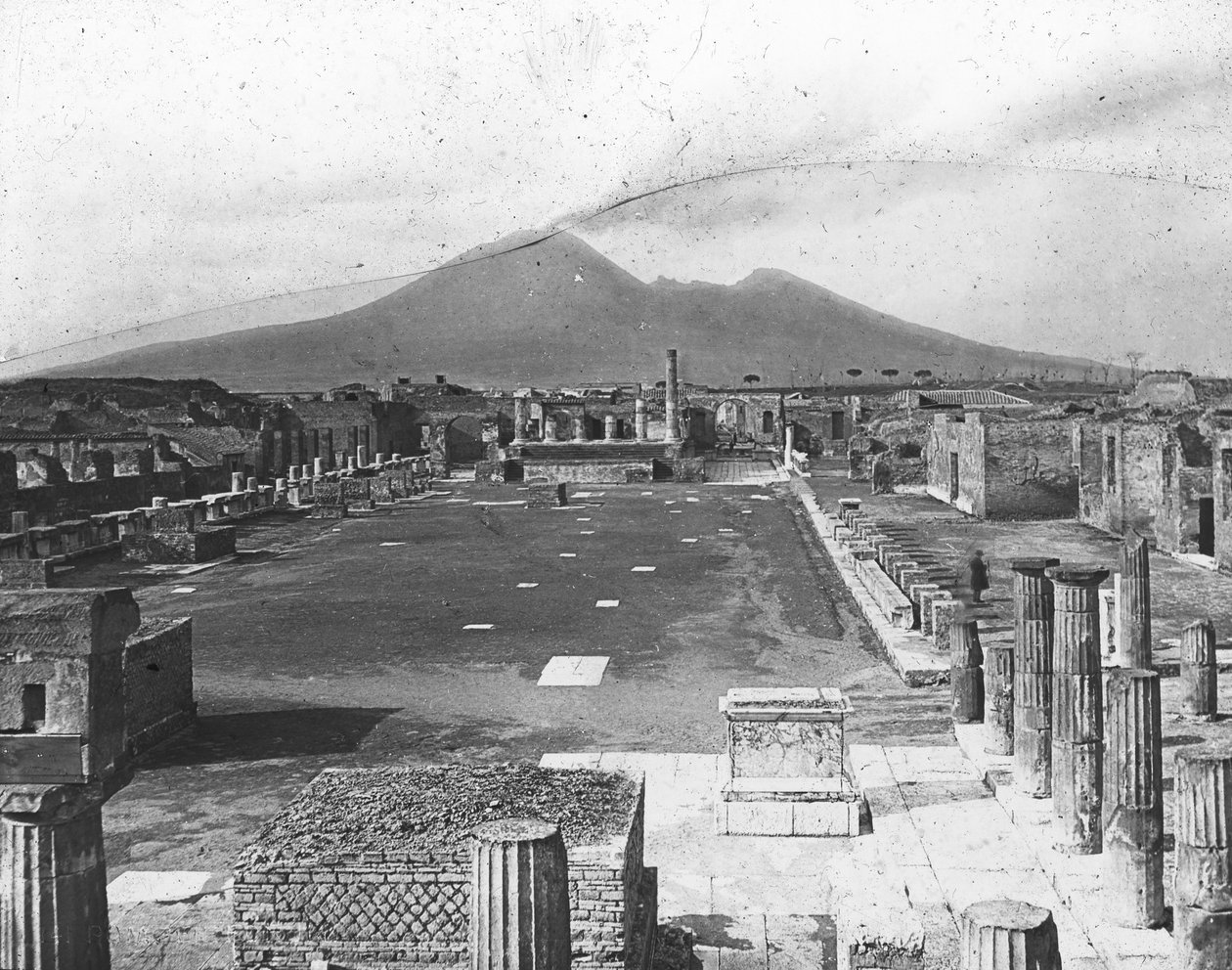 Forum, Pompeii, Italia, slutten av 1800- eller begynnelsen av 1900-tallet av Unbekannt