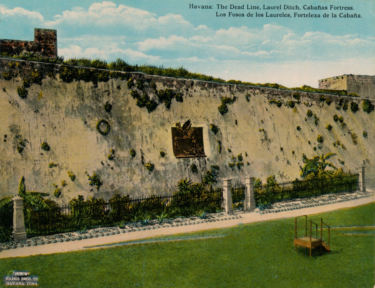 Foso de los Laureles og La Cabana festning, Havana, Cuba, c1920 av Unbekannt