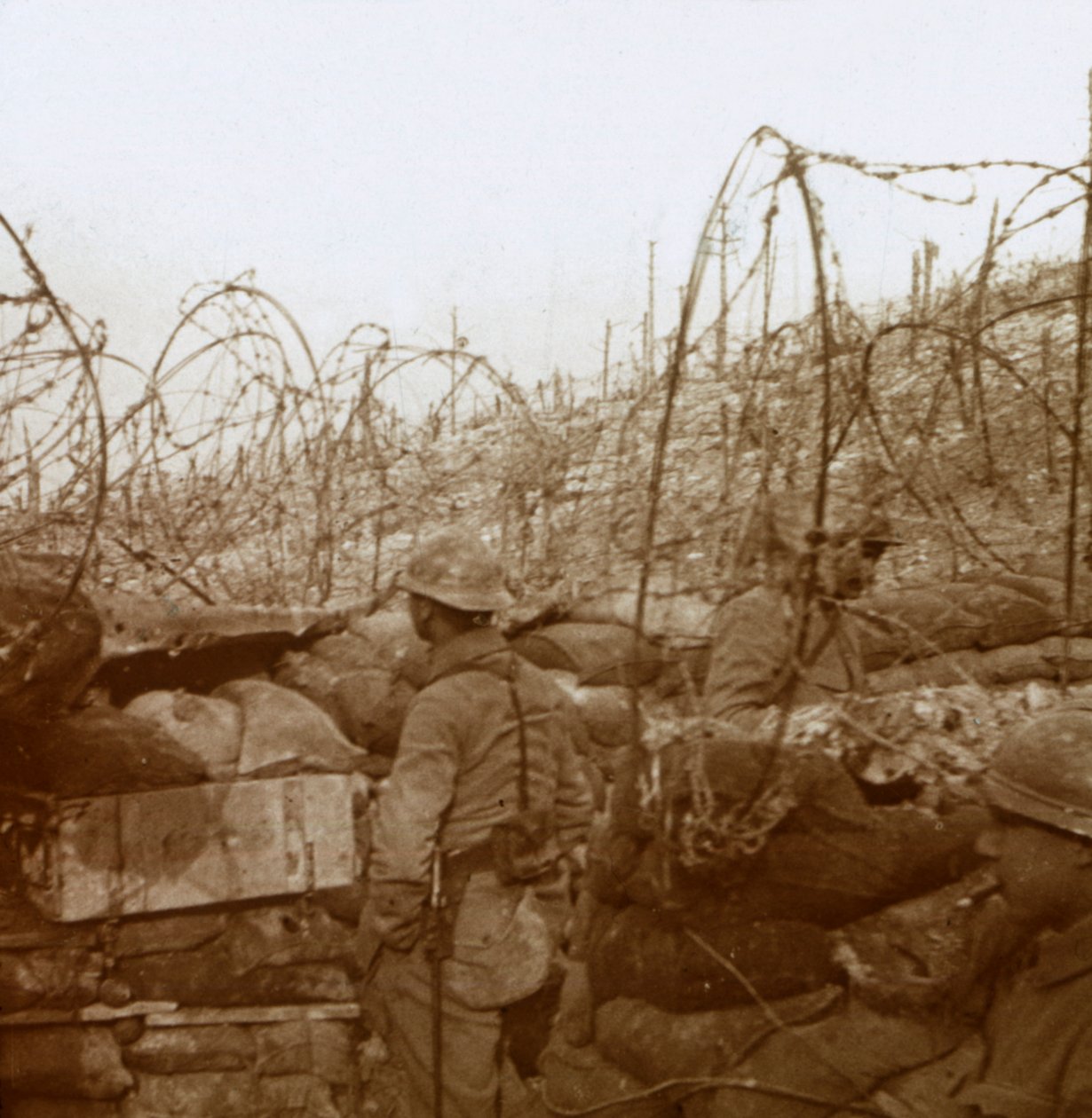 Fosse Froide-graven, Champagne, Nord-Frankrike, c1914-c1918 av Unbekannt