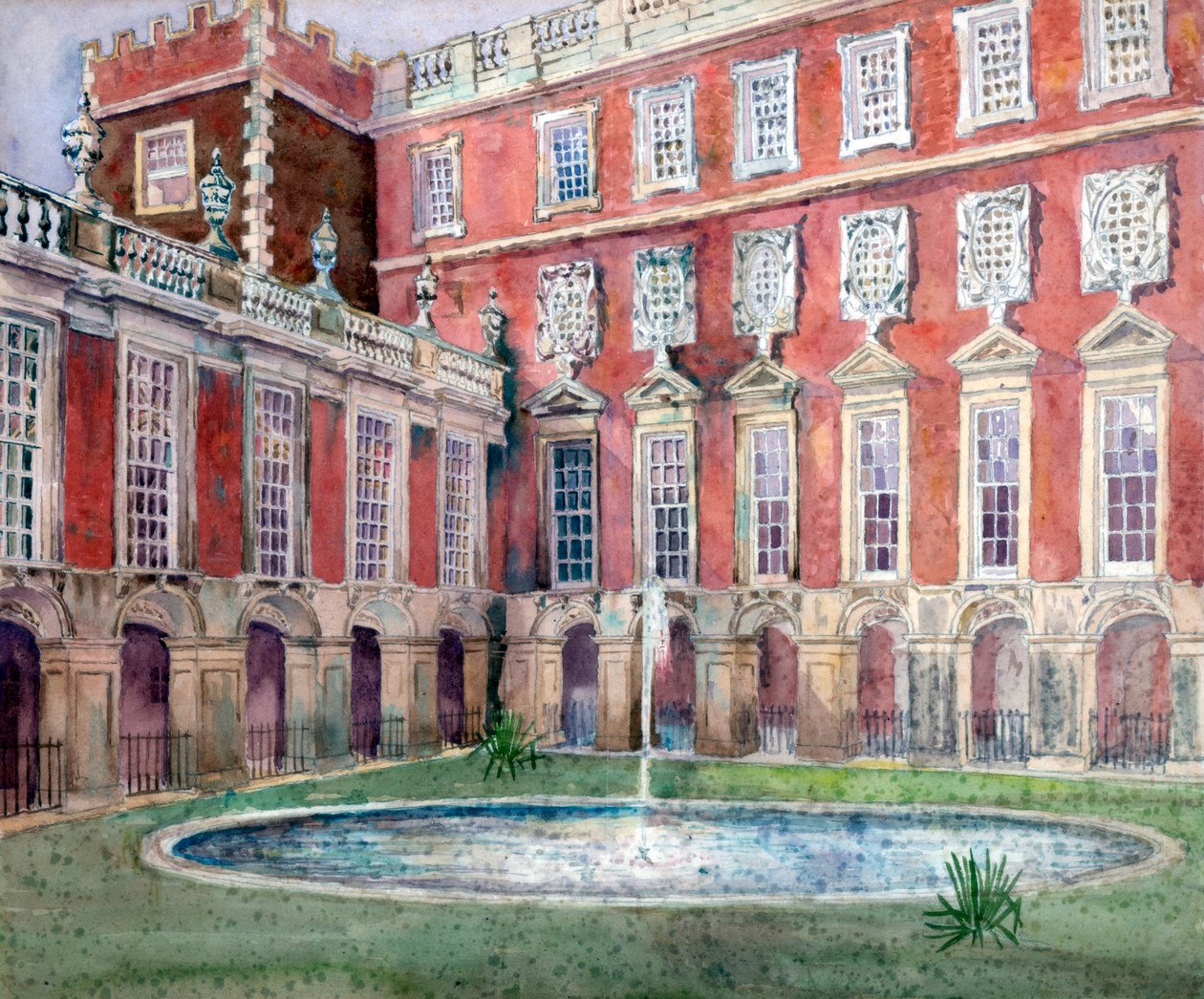 Fontene ved Hampton Court Palace av Unbekannt