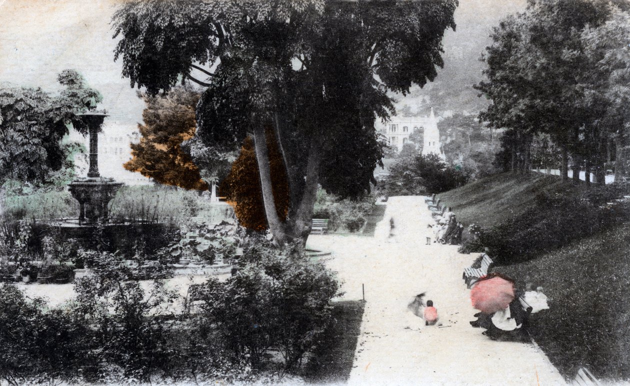 Fontene i en offentlig hage, Hong Kong, 1900-tallet av Unbekannt
