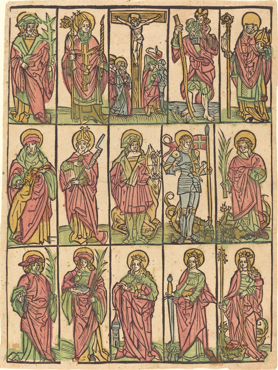 Fjorten hjelpehellige, ca. 1500. av Unbekannt