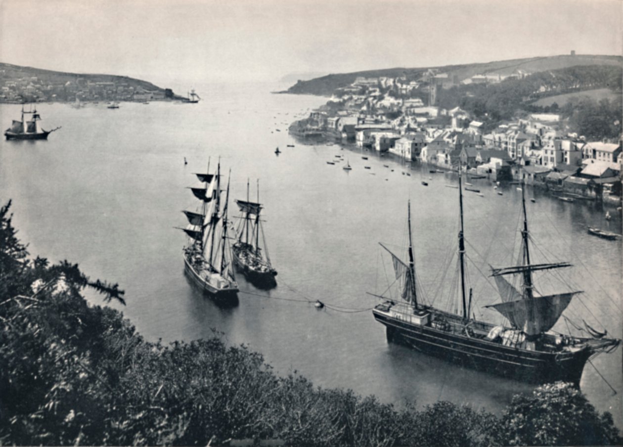 Fowey - Inngang til havnen, 1895 av Unbekannt