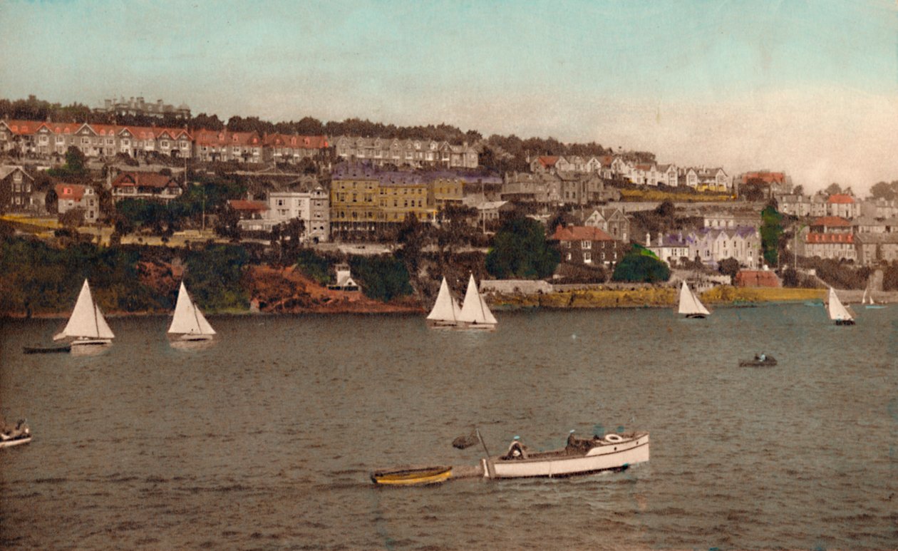 Fowey fra Polruan, c1930 av Unbekannt