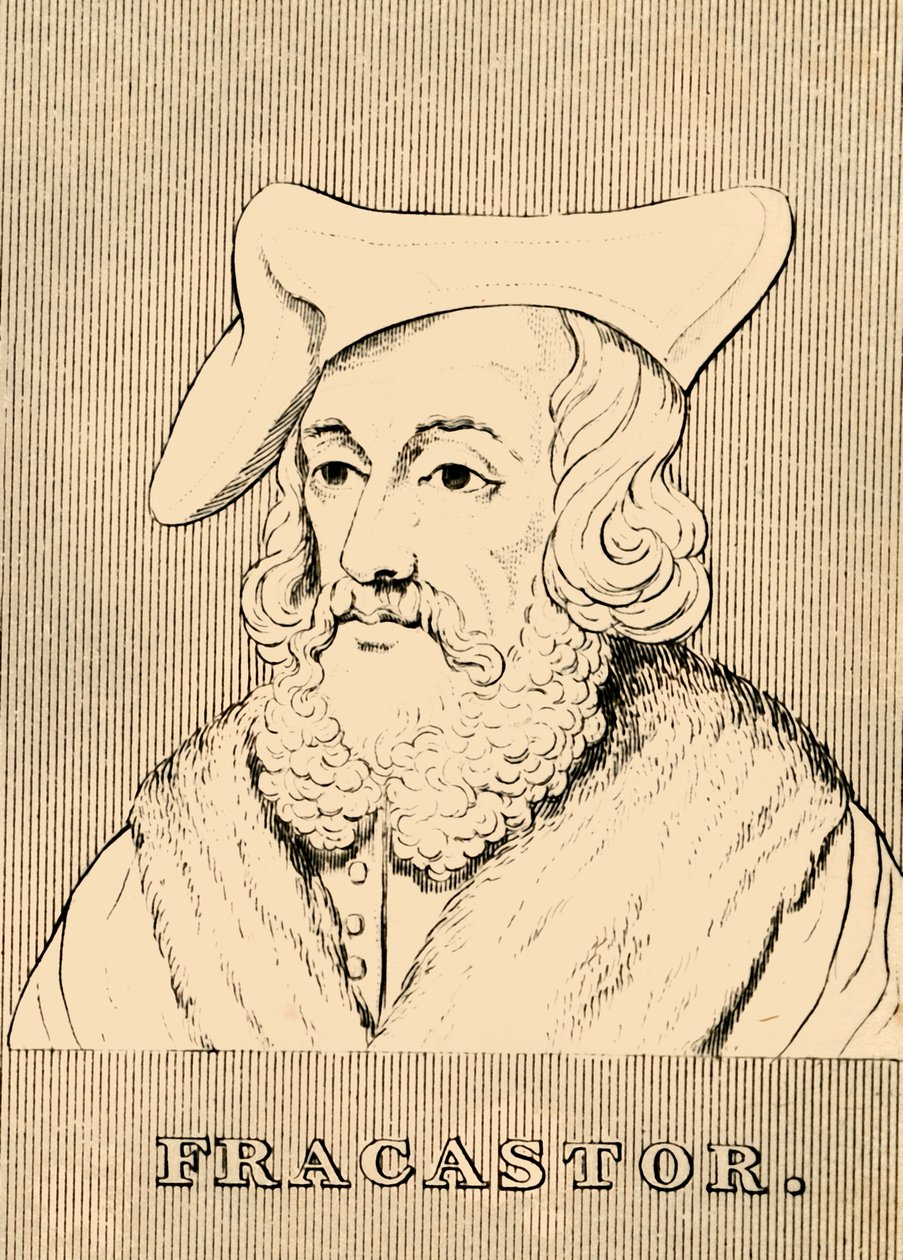Fracastor, c1476-1553, 1830. av Unbekannt
