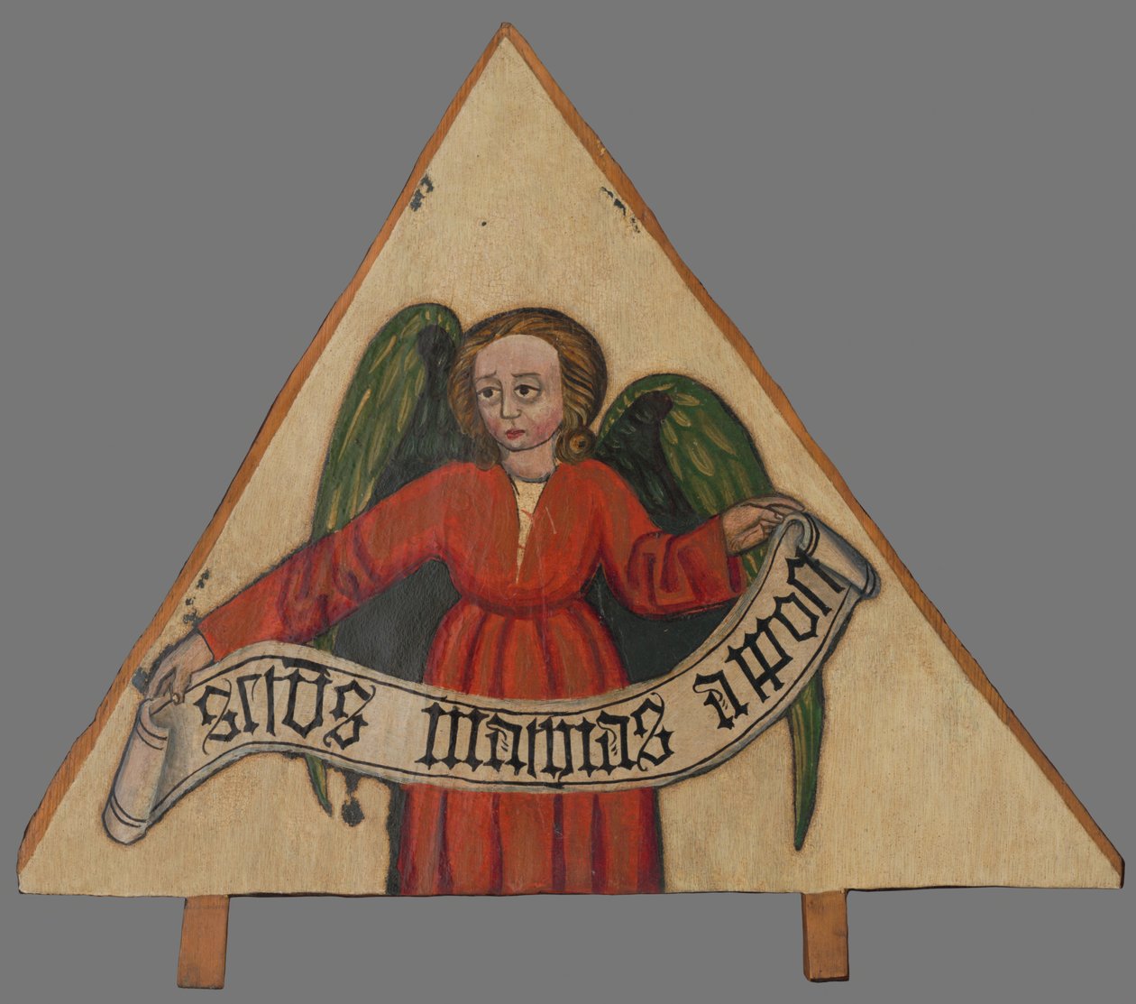 Et fragment av alteret - et attributt til en evangelist av Unbekannt