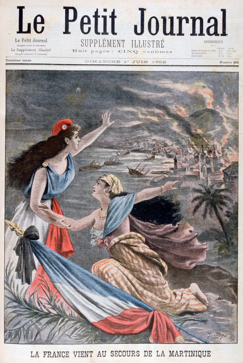 Frankrike bistår Martinique, 1902 av Unbekannt