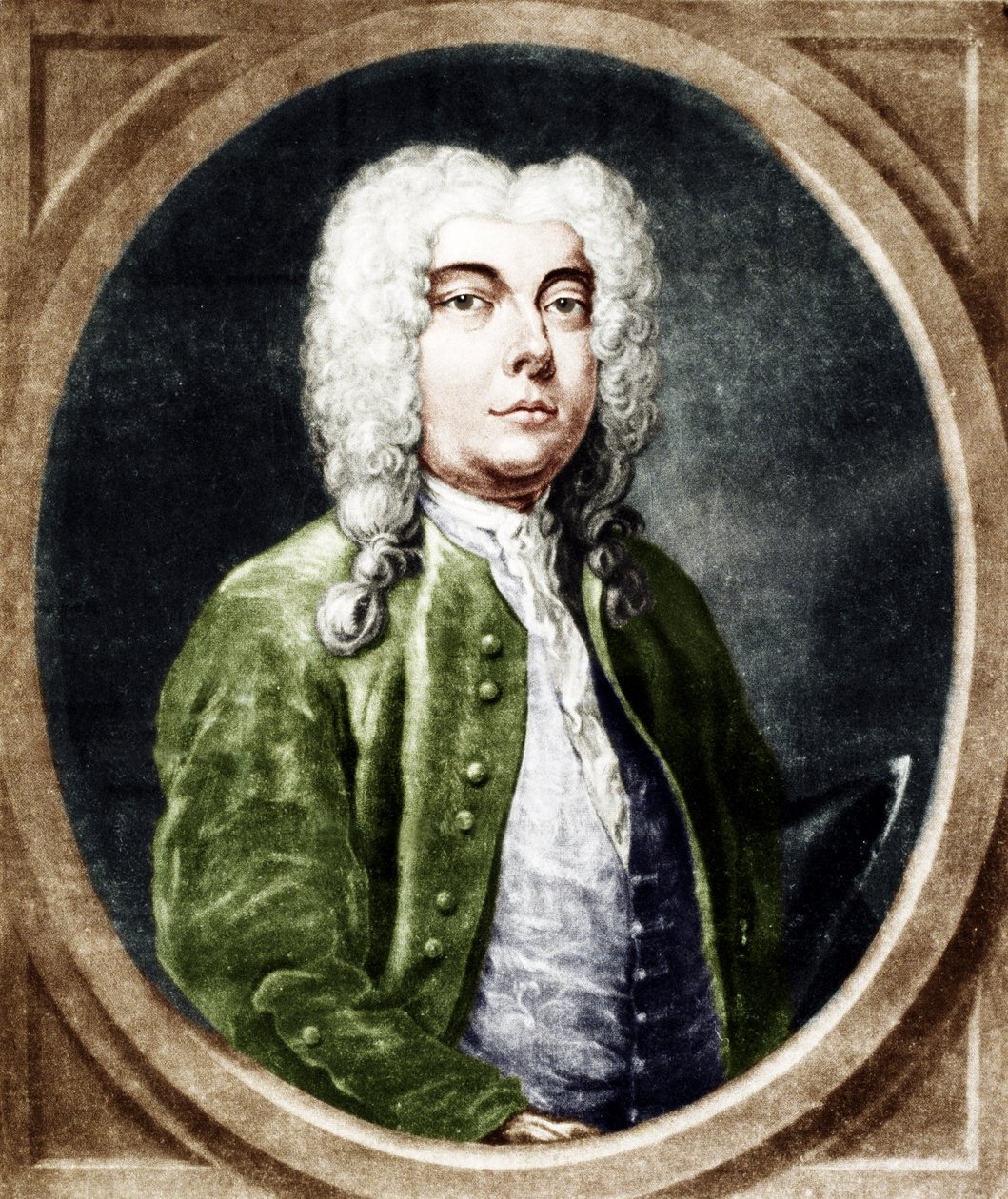 Francesco Bernardi SENESINO - gravering. Italiensk mannlig mezzosopran castrato. 1680-1750. sang i Händels selskap. Laget mange roller i Händels operaer. Kastrert. av Unbekannt