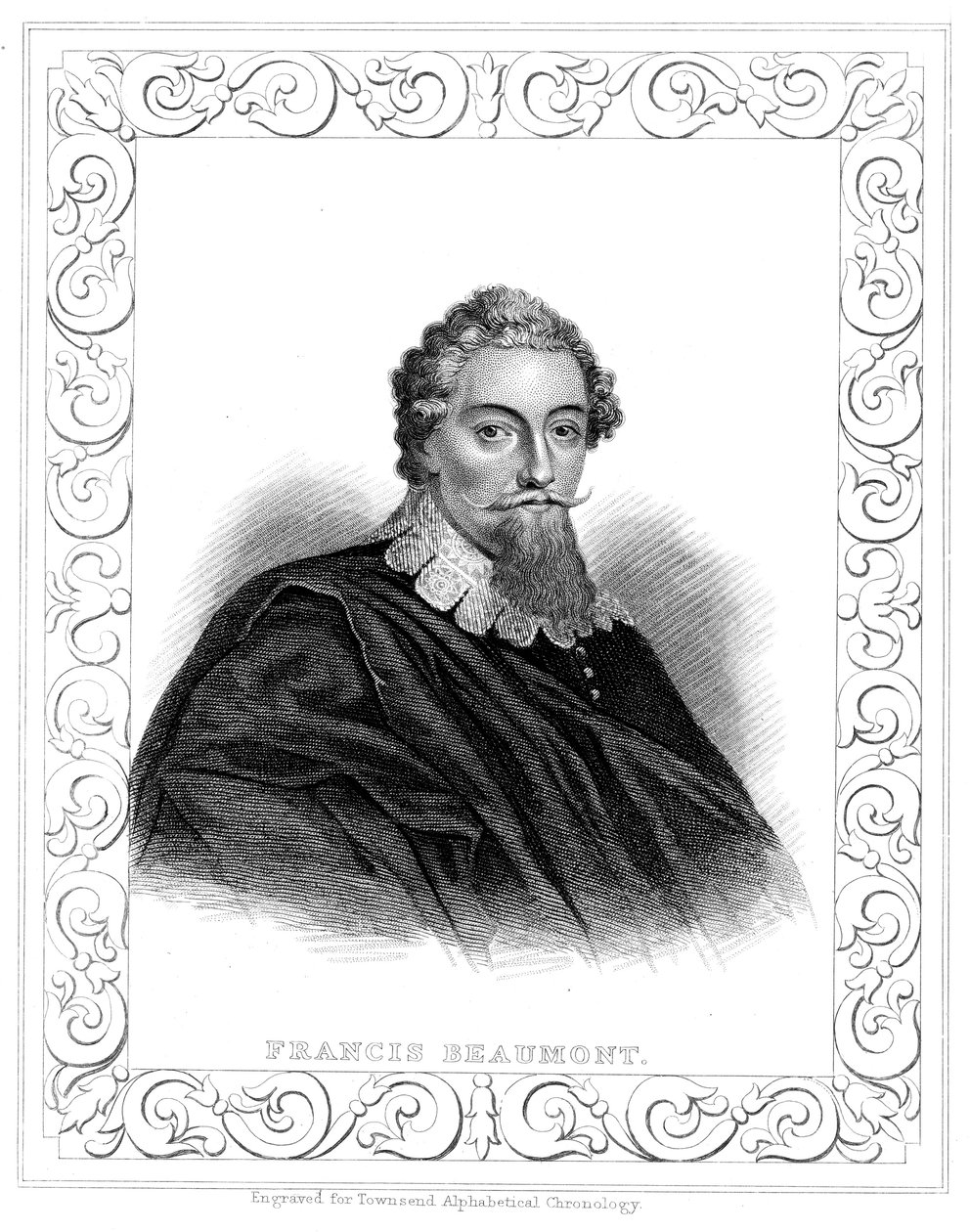 Francis Beaumont 1584-1616, engelsk dramatiker og poet av Unbekannt