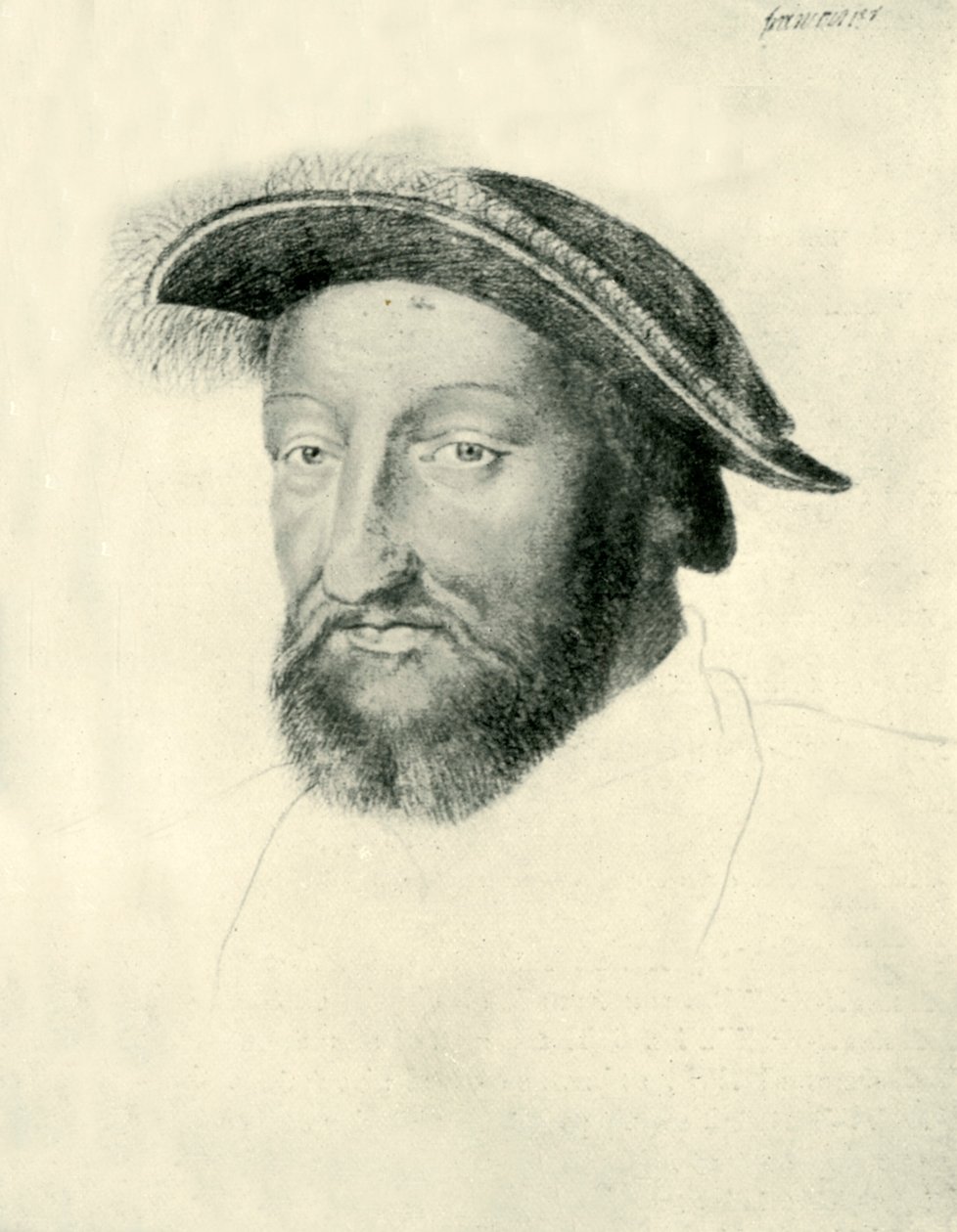 Frans I, konge av Frankrike, ca 1540-tallet, 1907. av Unbekannt