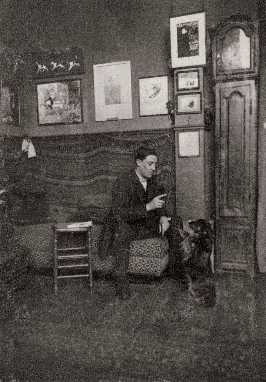 Francisque Poulbot , fransk tegneserieskaper og illustratør, 1909 av Unbekannt