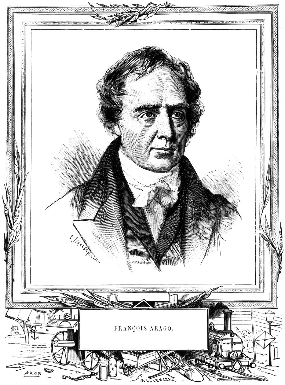 Francois Arago , fransk astronom, fysiker og statsmann, tidlig på 1800-tallet av Unbekannt