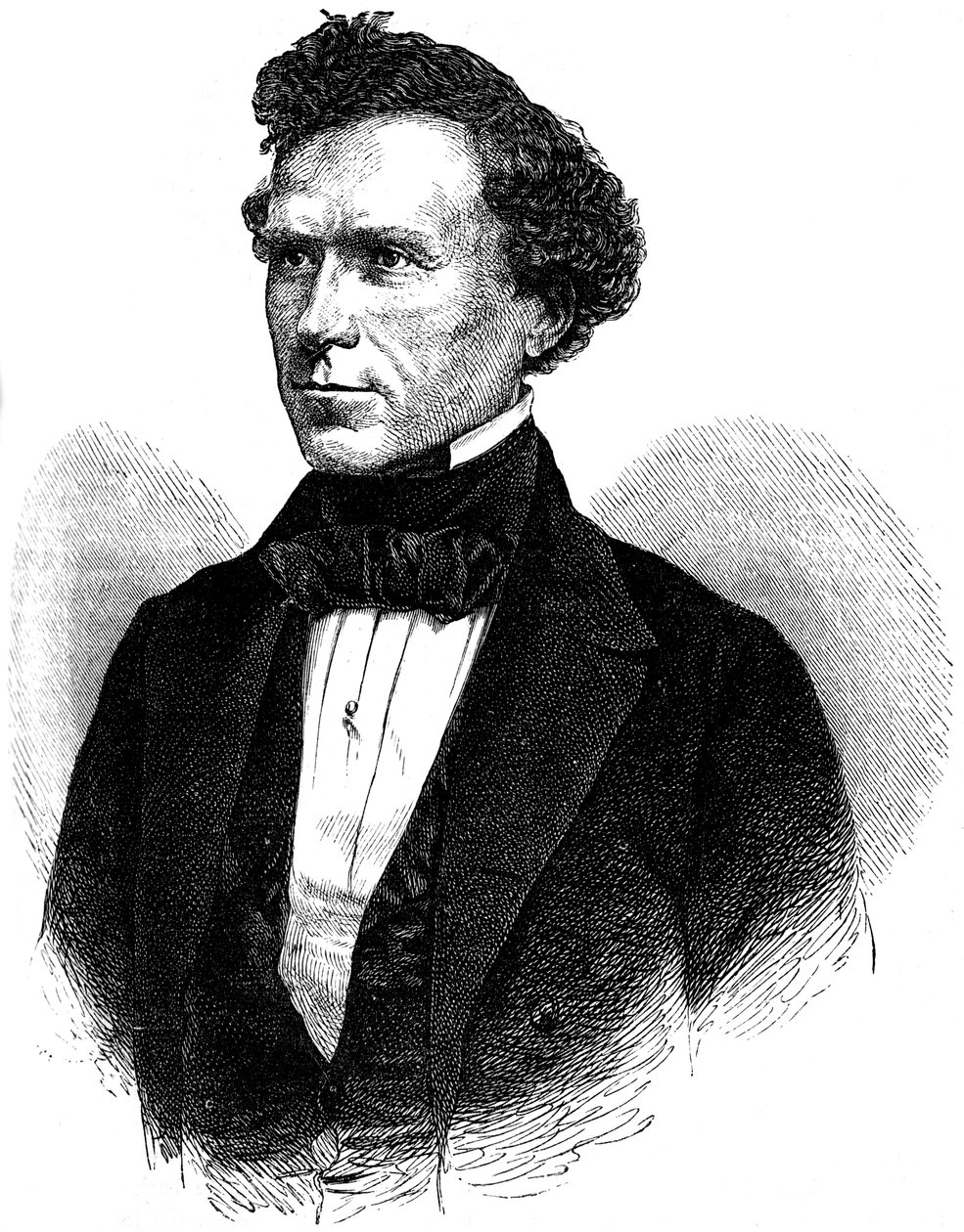 Franklin Pierce, 14. president i USA, c1880 av Unbekannt