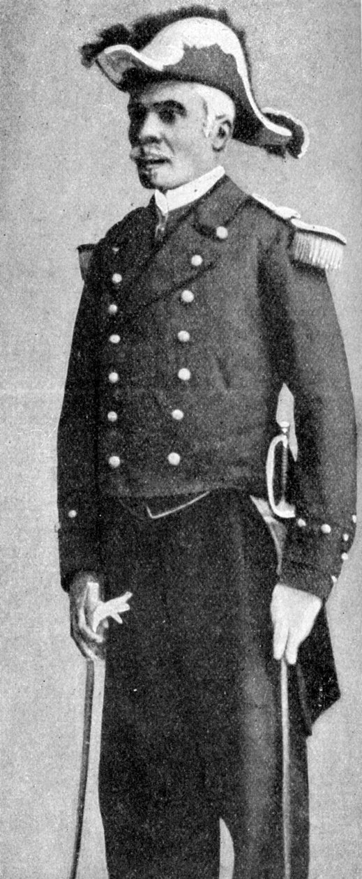 François C. Antoine Simon, president i Haiti, kledd som admiral, 1922 av Unbekannt