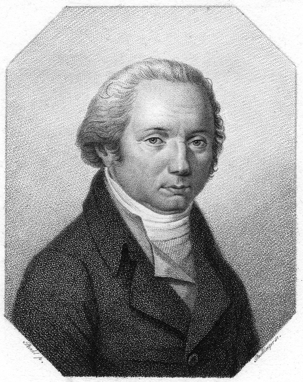 Franz Joseph Gall, tysk lege og grunnlegger av frenologi, c1790 av Unbekannt